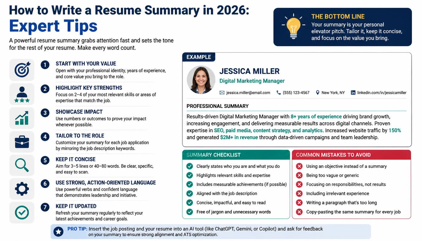 How to Write a Resume Summary in 2026: Expert Tips