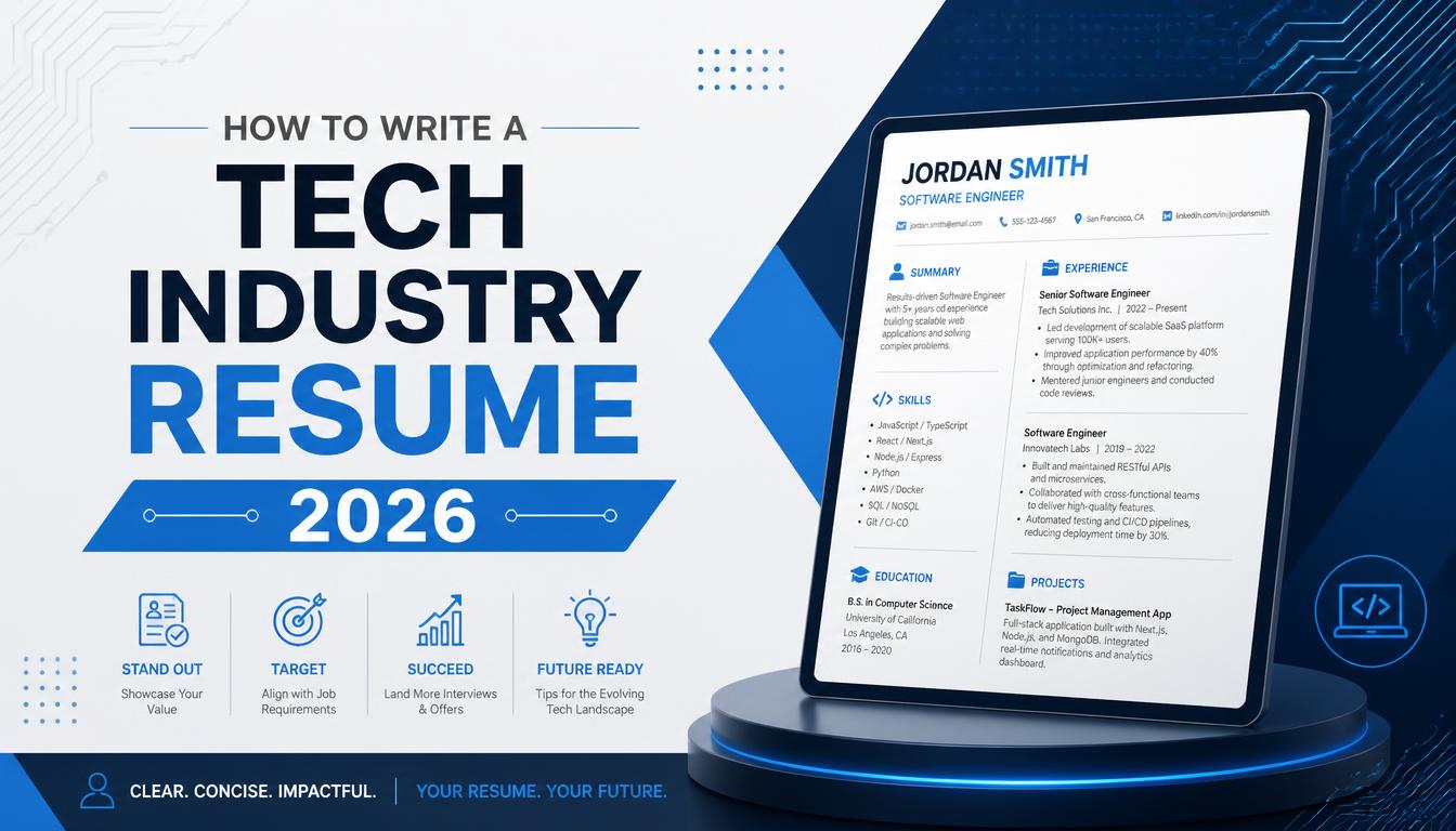 How to Write a Tech Industry Resume 2026