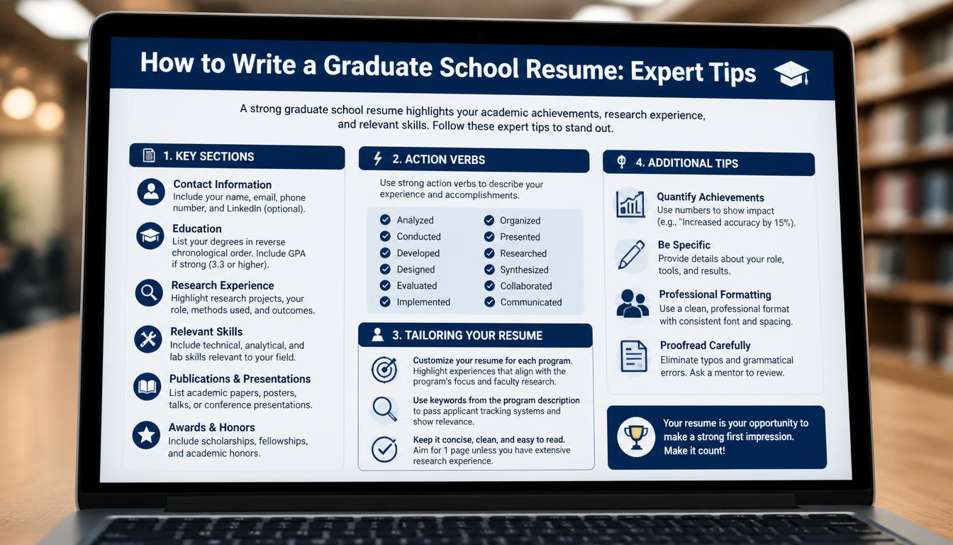 How to Write a Graduate School Resume: Expert Tips