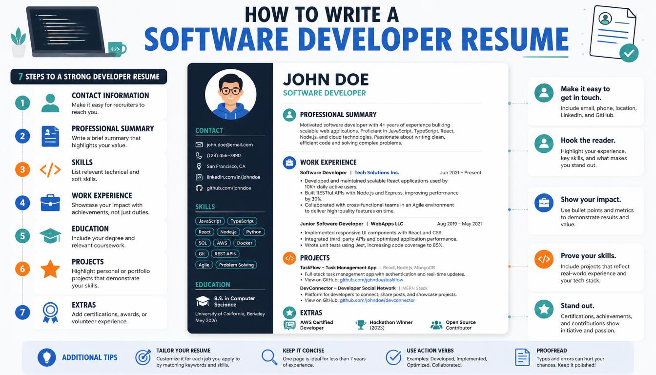 How to Write a Software Developer Resume in 2026