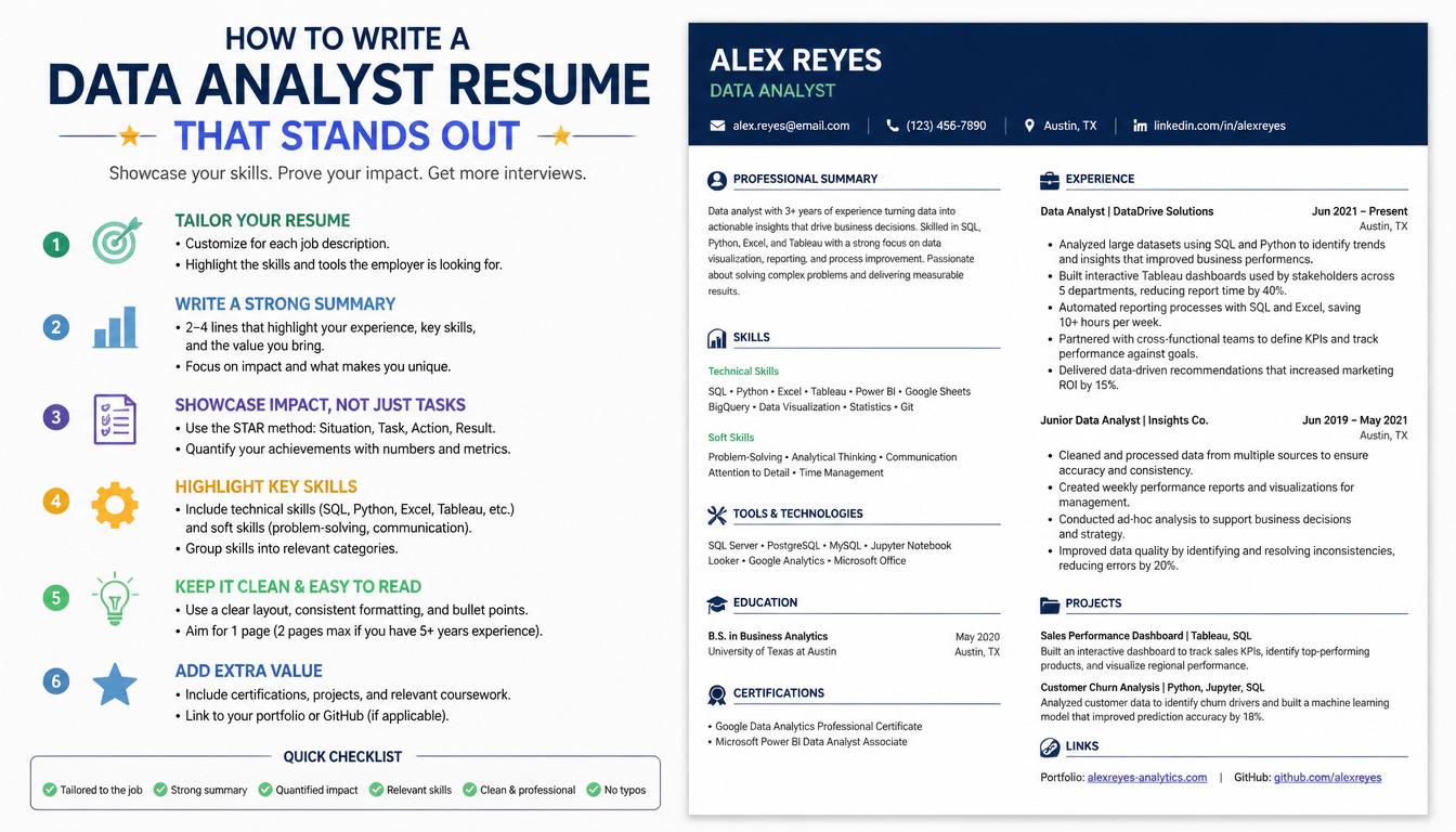 How to Write a Data Analyst Resume That Stands Out